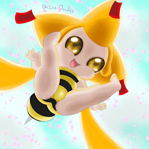 Jirachi is a cute lil bee by IzziPurrito