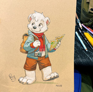 Polar Bear Tourist by pandapaco