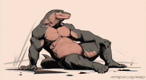 Komodo guy by Anhes