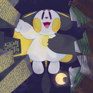 Looming and Flying Emma the Emolga! by boolerex