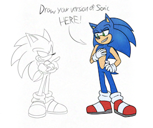 Sonic in my style (Twitter challenge) by GottaGoBlastNSFW