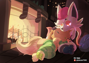 (Commission) Christmas Cuddles by TTUX3