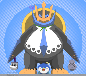 Shigaraki_ware Empoleon by Sawarareshi