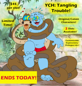 YCH: Tangling Trouble! (ENDS TODAY!) by KnightRayjack