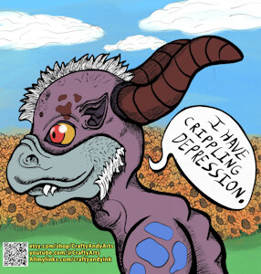 Depression IMP print by CraftyAndyArt