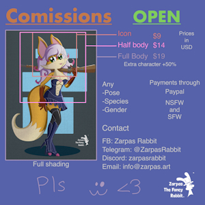 Commission Prices 2026 by ZarpasRabbit