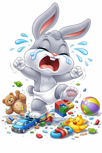 Baby Bugs bunny is very spoiled 😧 by babybunnydiapercute