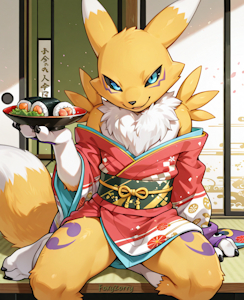 Sushi time - Time for special service by FoxyZorry