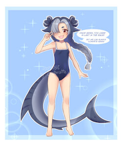 Adoptable: Azura Shark! by CowBrigitte