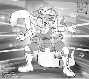 [COMMISSION] Wrasslin' by CanisFidelis