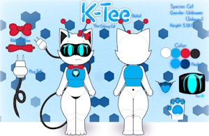 K-Tee the Cyborg Cat by HiKiwi