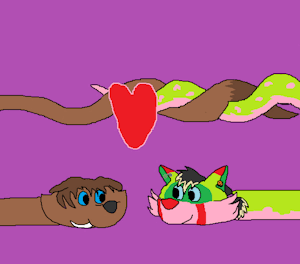 Pidgequill a d Uno pipefox gift art by Angellothefox