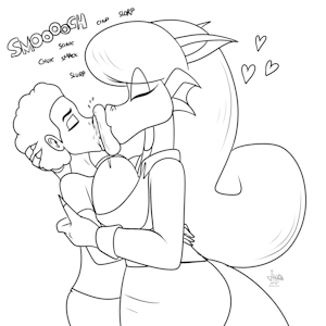 [C] Rebecca and a human by JAMEArts