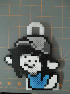 School Temmie Perler by ryuuiaryuusei