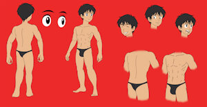 Jacob Painter with Speedo -Thong by darkbunny666