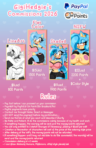 2026 Commissions Info - Points/PayPal (OPEN) by GigiHedgie
