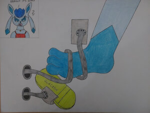 Pedals catching paw by Rockyon2066