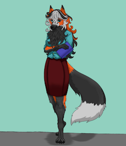 Eleanor,&nbsp;&nbsp;zorra con exceso de melanina. (Propio) by Sharon79