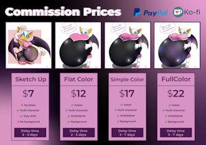 Commission Price sheet by pkart