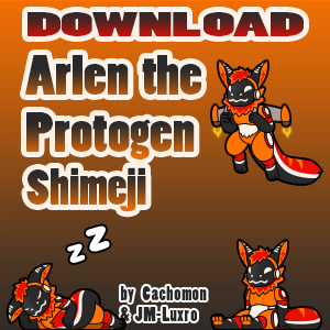 Arlen the Protogen Shimeji | Comm by JMLuxro