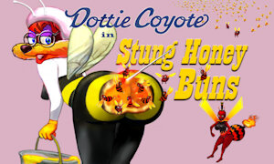Dottie Coyote, Stung Honey Buns by mreiof