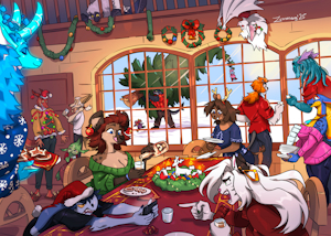 Holiday Gathering - Patreon Vote Winner by Zummeng