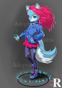Blue Wolf - Adoptable by ElevenReborn