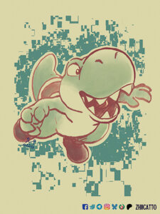 Yoshi Chomp by zhiicatto