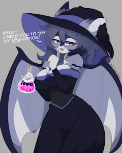 Its (NOT) a love potion (Commssion) by AWinterMoose