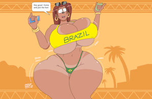Brazilian beach party Helena by JasmineRedkat