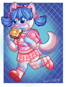 Late with Toast by StellaPaw284