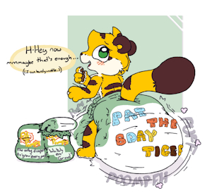 Tiger pats by BoredomWithFriends