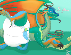 Bored Diapered Queen (not my art) by fireborndragon8