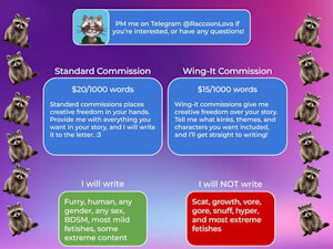 Commissions Open!!! by StufftheRaccoon