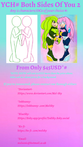 YCH# 2- Both Sides Of You Price List by MelSky