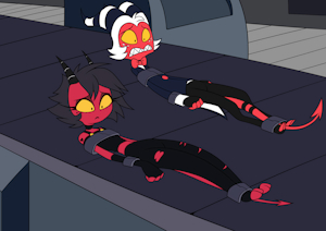 Moxxie & Millie Are Trapped! (Commission) by Tho6Who4e2000