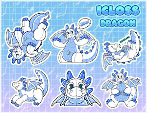 YCH Stickers for Icloss Dragon 2 by henryjdoe