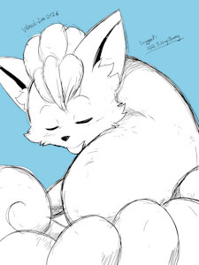 Sketch 499 - Vulpix by WinickLim