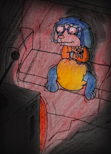 Horror Movie Bun by ClassyBunneePlush