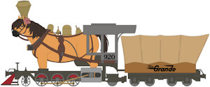 Lucile the Horsetrain by FlapLight