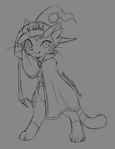 Lumos the Cat! by DarkEeveeon