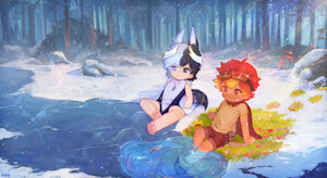 Just two cuties :> by 444Arts