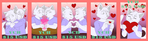 YCH &ndash; San Valent&iacute;n 💖 | $15 USD by FinnDaxuika