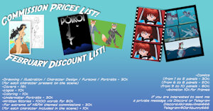 Commissions open - Low prices for February by darkbunny666