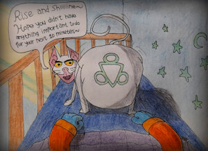 Morning Kitty by ClassyBunneePlush