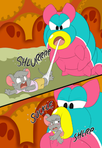 Durmite gets a mousie! by Sparkythechu