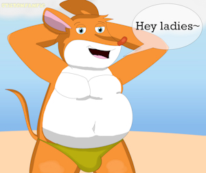 Trap Stilton at the beach by StiltonFanFic