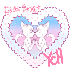 Cub heart - YCH {fix price|4/5 slots} by Shibanni