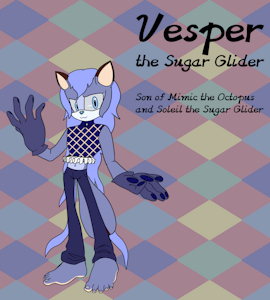 Vesper the Sugar Glider by MidnightMuser