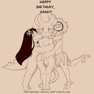 Birthday Trio by Squitoo